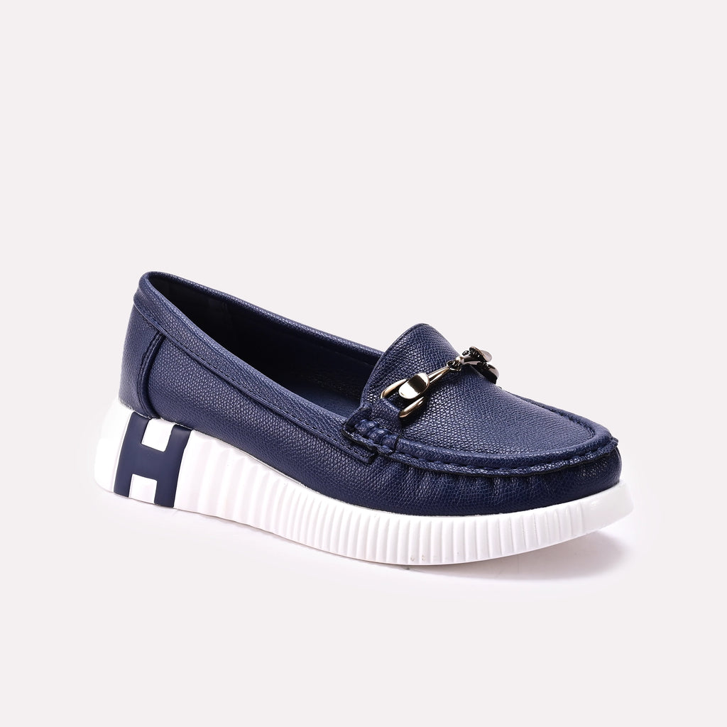 Moccasin Shoes Navy Blue 0440942