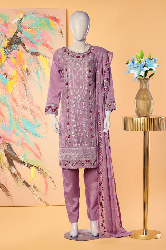 Rosvina - 3 Piece Stitched Lawn Suit 15E1001