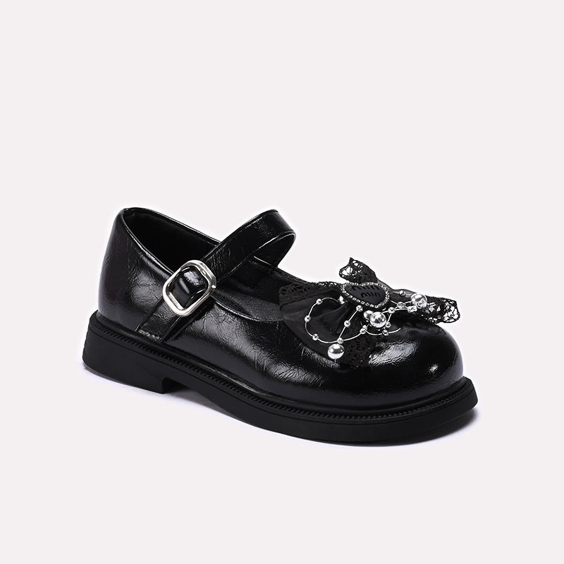 Girl Fancy Pumps Black 0710707