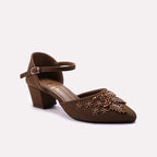 Bridal Court Shoes Brown 0450051