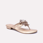 Gold Fancy Flip Flops 0412653
