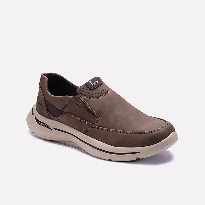 Khaki Slip On Sneakers 0120569