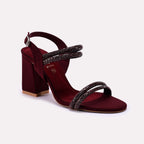 Fancy Sandal Maroon 0421748