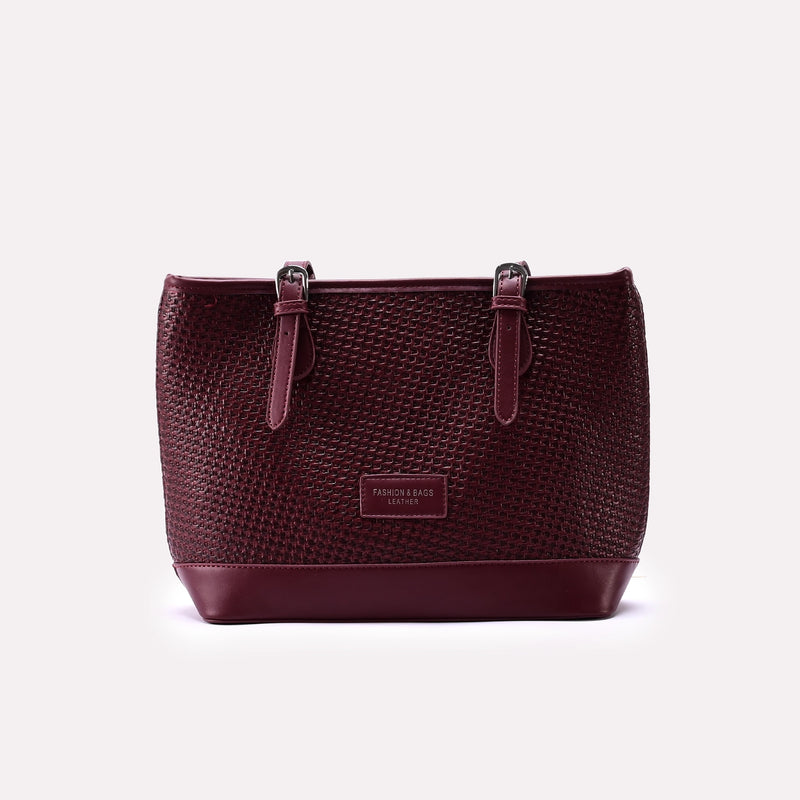 Casual Shoulder Bag Maroon 0331741