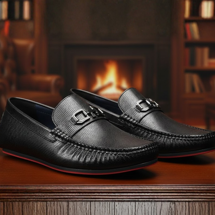 Men’s Black Leather Slip-On shoes: Elegant Formal & Casual Options