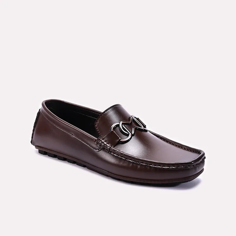 Brown Shiny Loafers 0130889