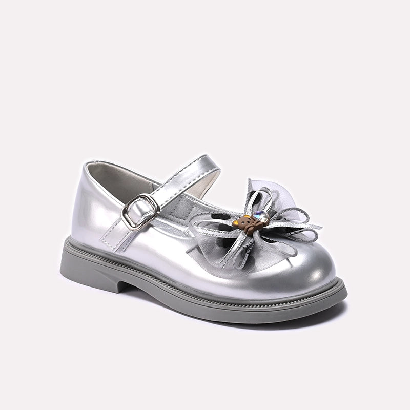 Girl Fancy Pumps Silver 0710711