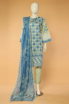 Barirah - 3 Piece Stitched Lawn Suit 15D0104