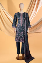 Rose Ash – 3 Piece Lawn Stitched Suit 15D0156