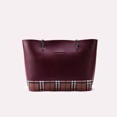 Casual Shoulder Bags Maroon 0331061