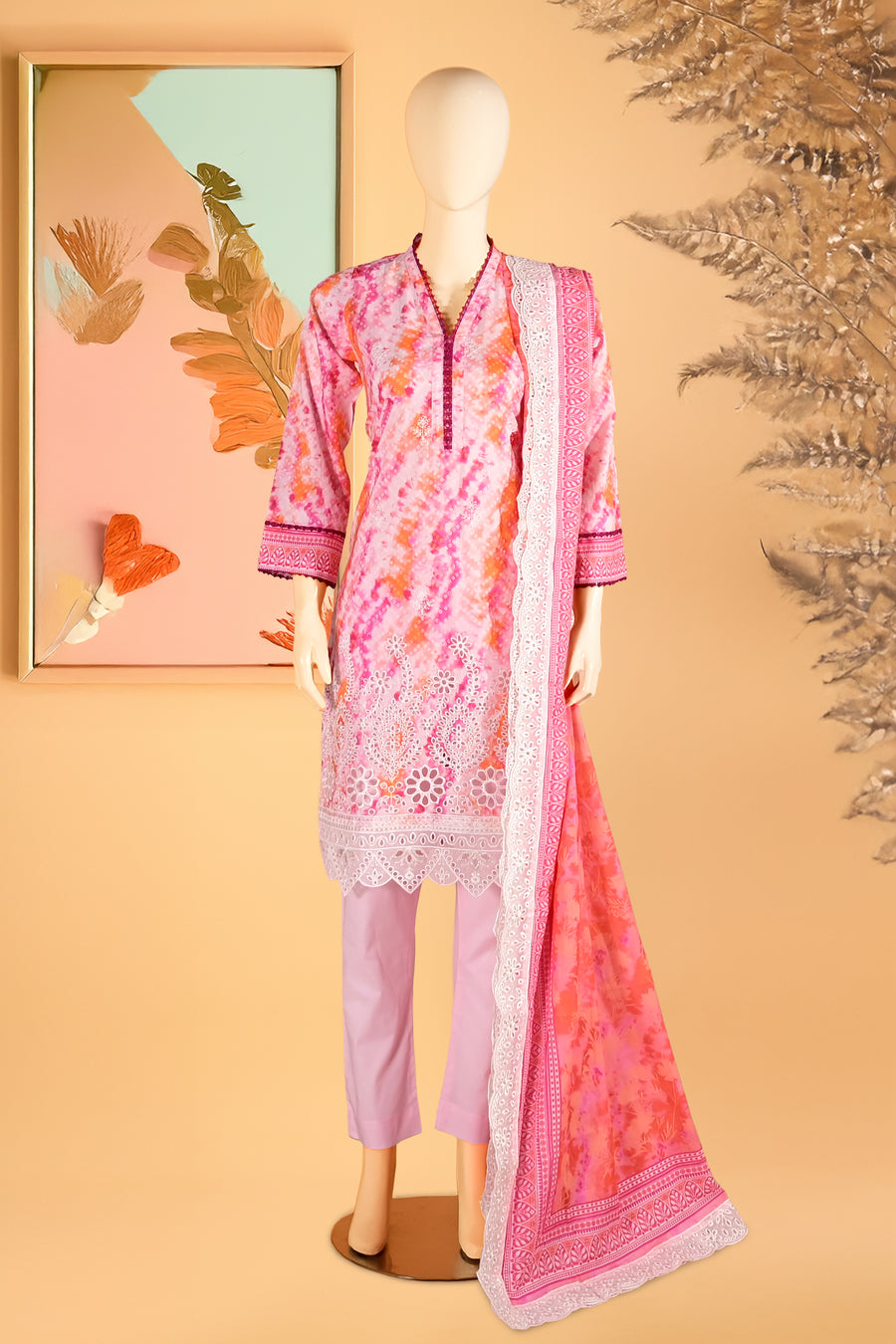 Marielle – 3 Piece Stitched Lawn Suit 15R1144