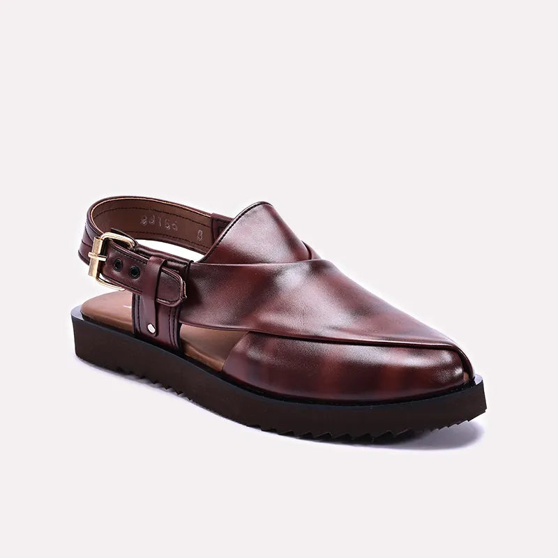 Brown Chunky Peshawari Sandals 0141098