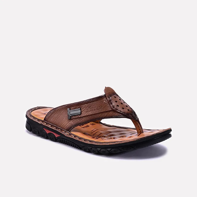 Brown Casual Flip Flops