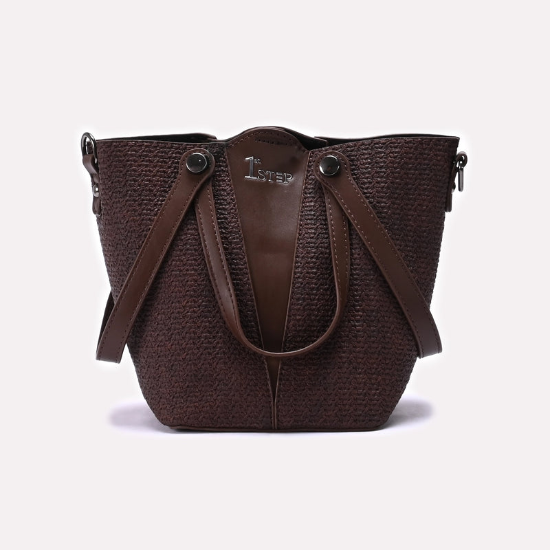 Hand Bag Brown 0322329