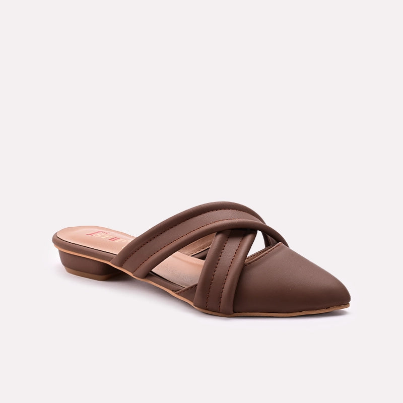 Brown Casual Mules 0431438