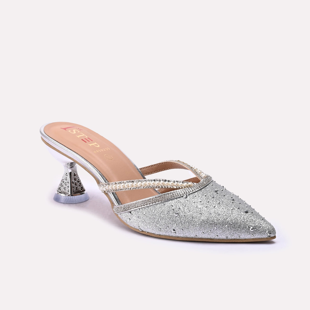 Fancy Court Shoes Silver 0450235