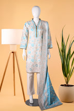 Ivory Tide 3 Piece Stitched Khaddar Suit  15D0126