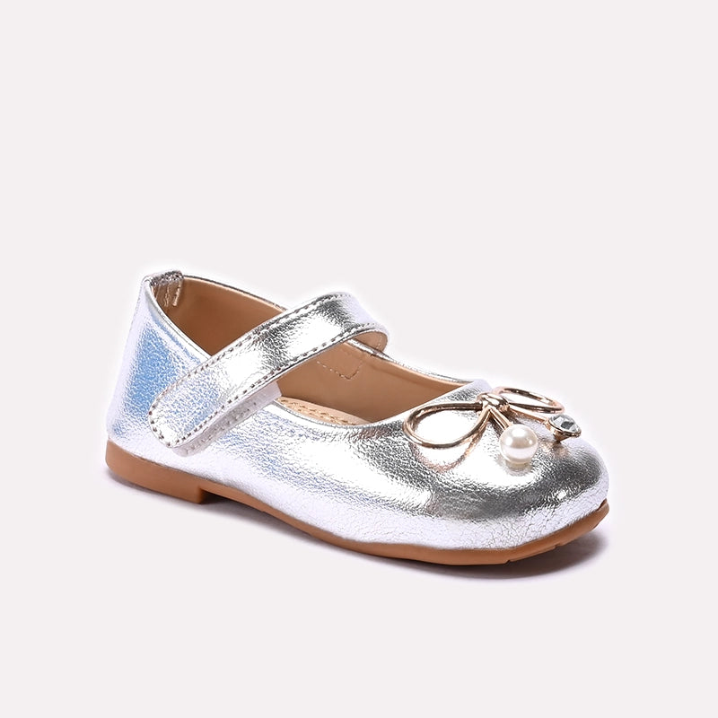 Girl Fancy Pumps Silver 0710671