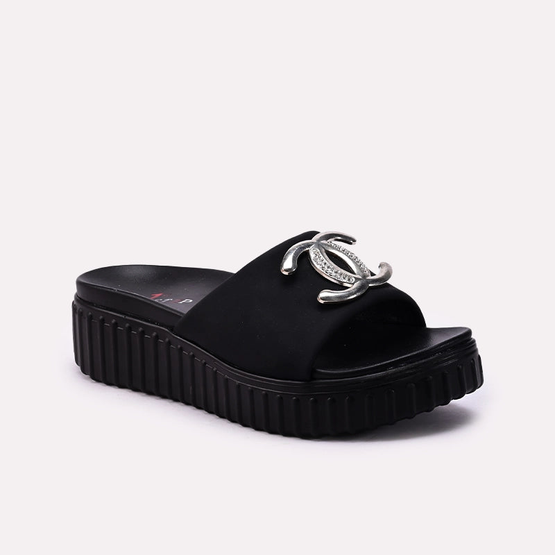 Black Casual Slipper 0413368