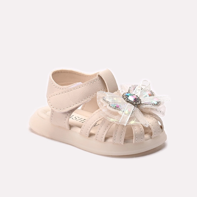 Girl Fancy Sandal Fawn 0721392