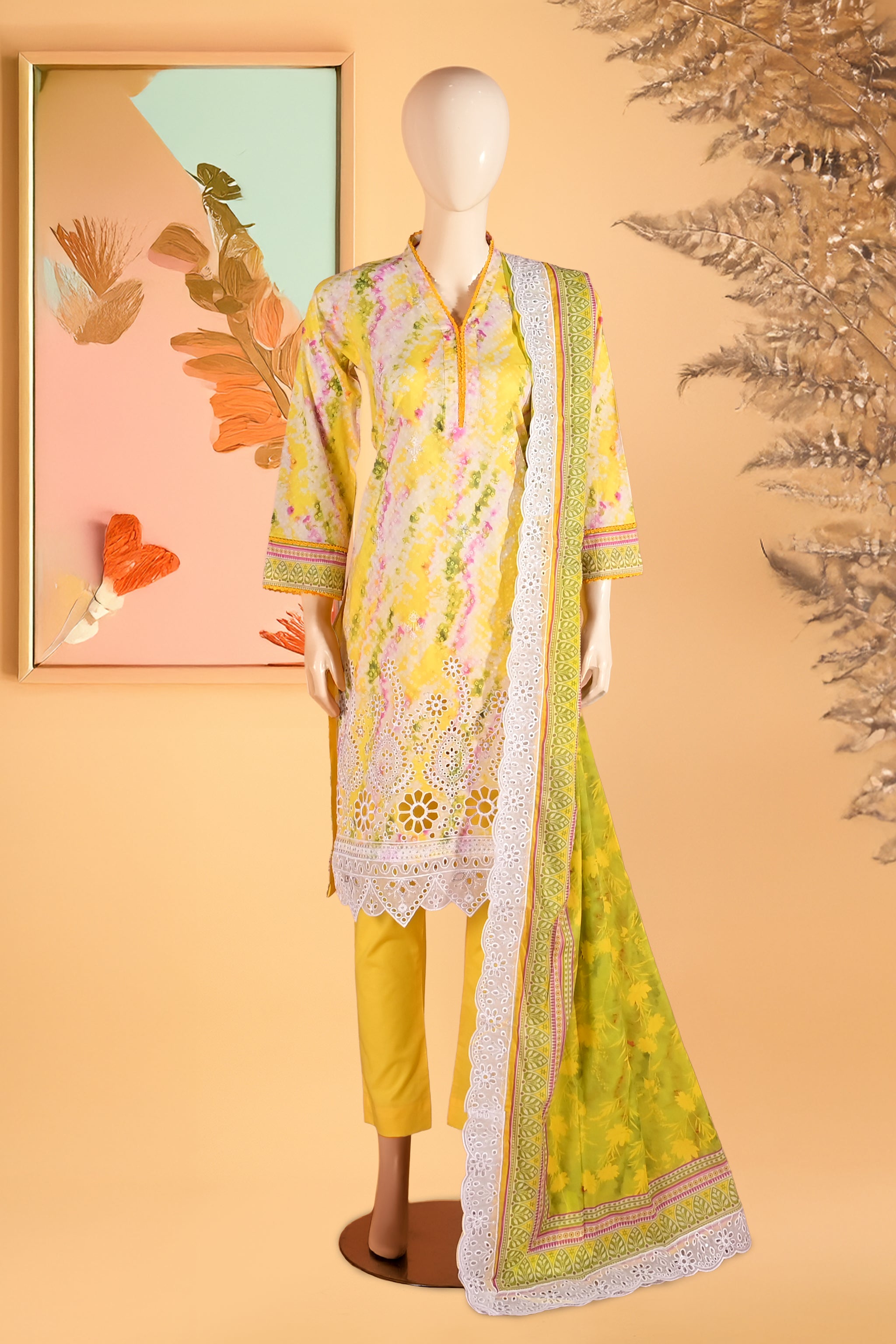 Lioré – 3 Piece Stitched Lawn Suit 15R1142