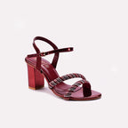 Maroon Fancy Sandals 0421345