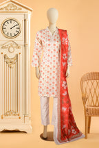 Amber Blossom - 3 Piece Stitched Lawn Suit  15D0160