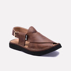 Brown Peshawari Chappal
