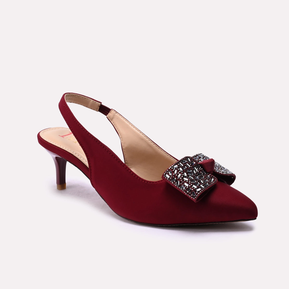 Fancy Court Shoes Maroon 0450219
