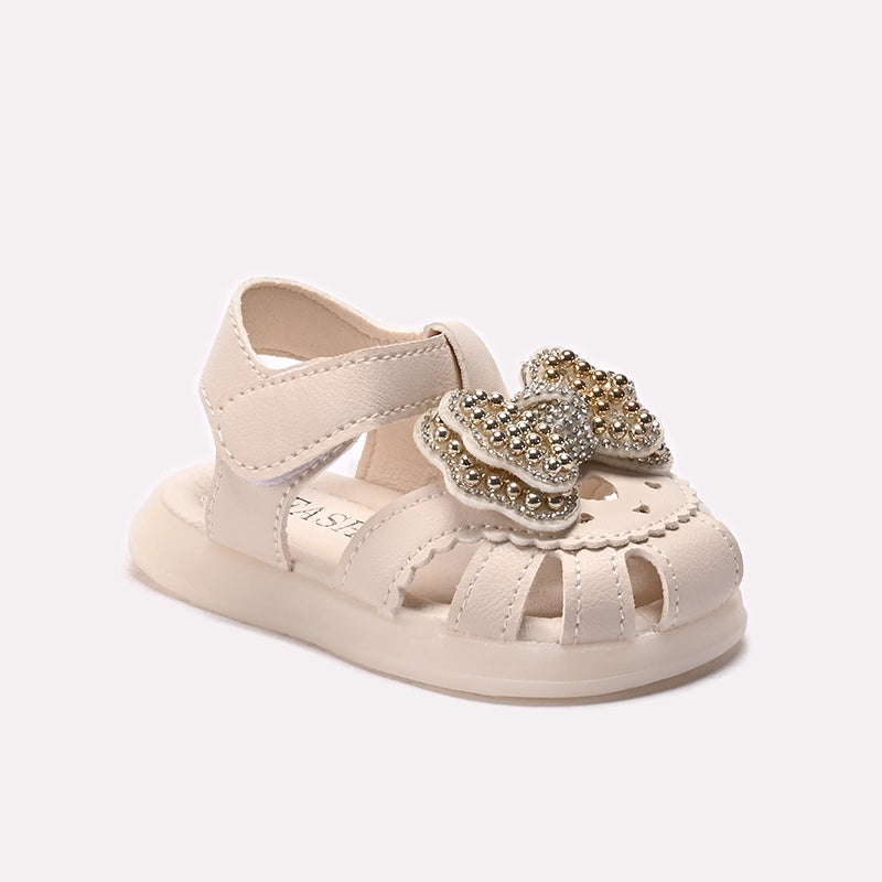 Girl Fancy Sandal Fawn 0721396