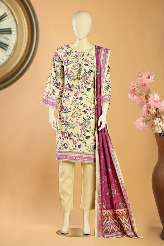 Serenya - 3 Piece Stitched Lawn Suit 15R1124