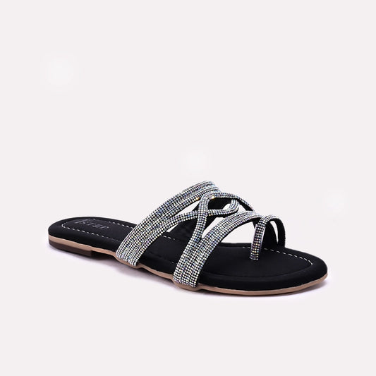 Black Womens Fancy Flats 0413177