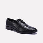 Black Textured Oxfords 0111298