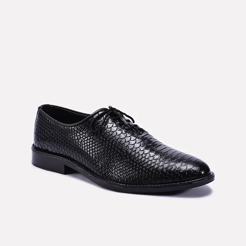 Black Textured Oxfords 0111298