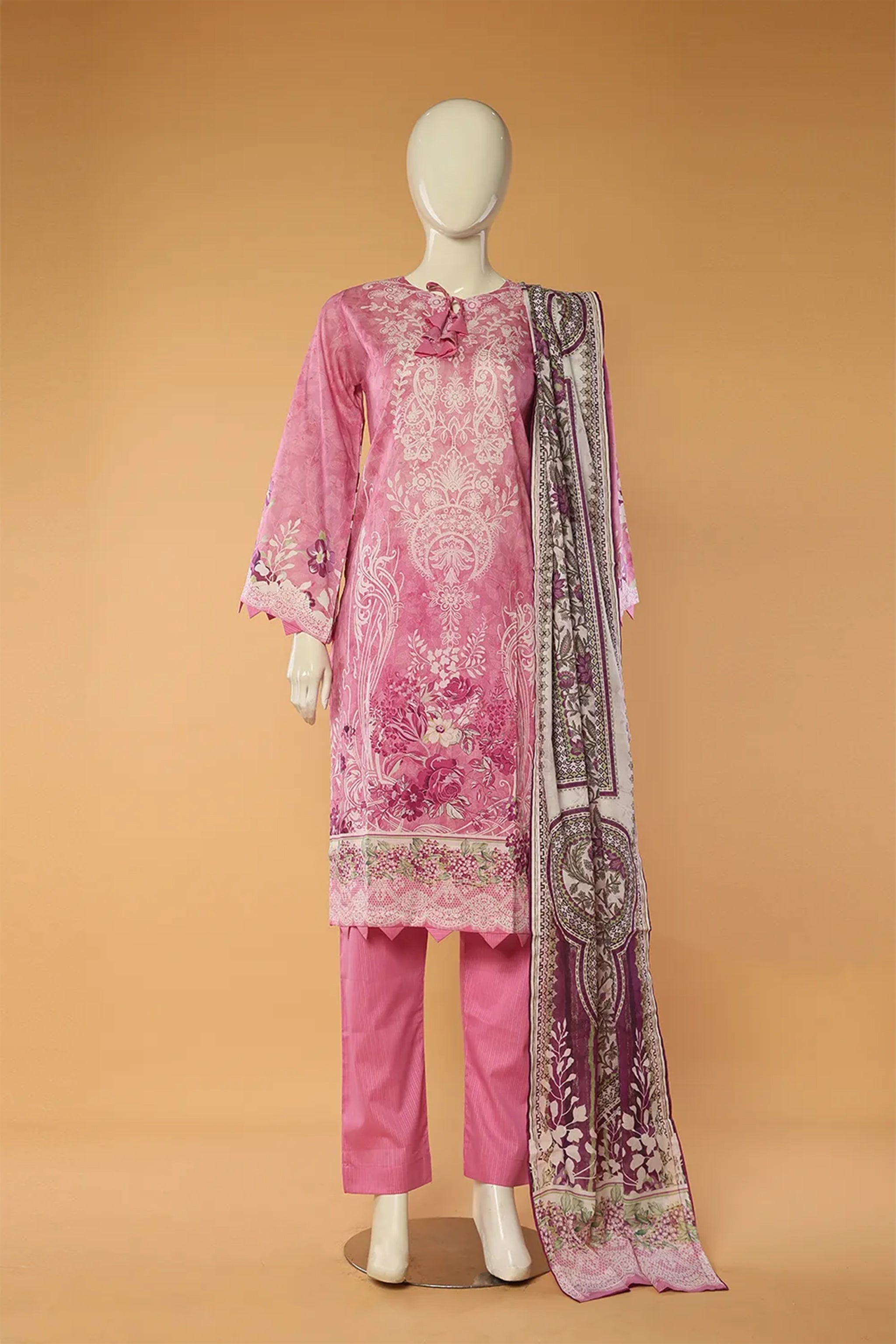 Delphine - 3 Piece Stitched Lawn Suit 15D0107
