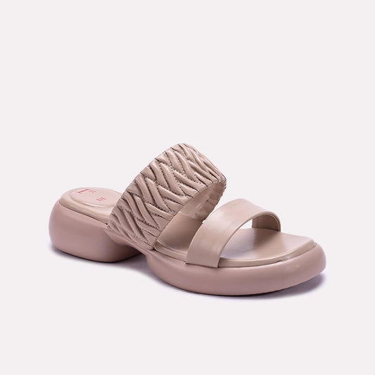 Fawn Chunky Casual Slippers 0412899