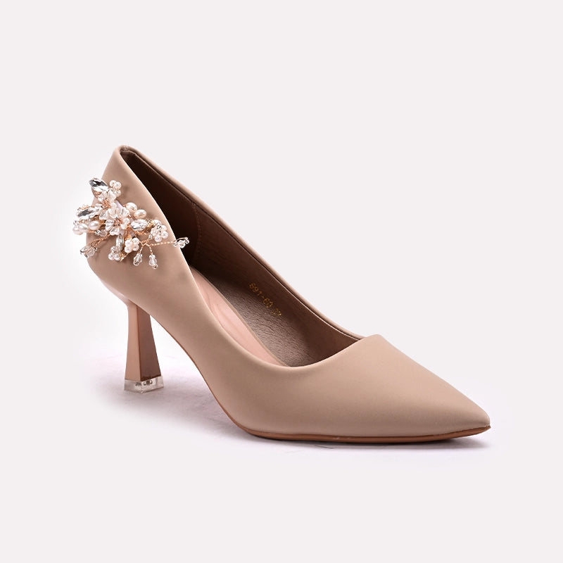 Fancy Court Shoes Fawn 0450156
