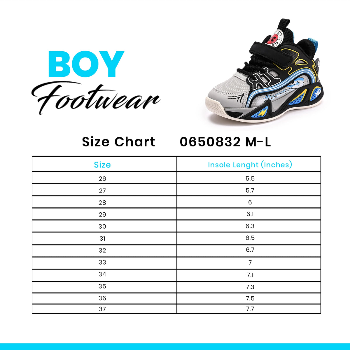 Boy Jogger Shoes Black 0650832