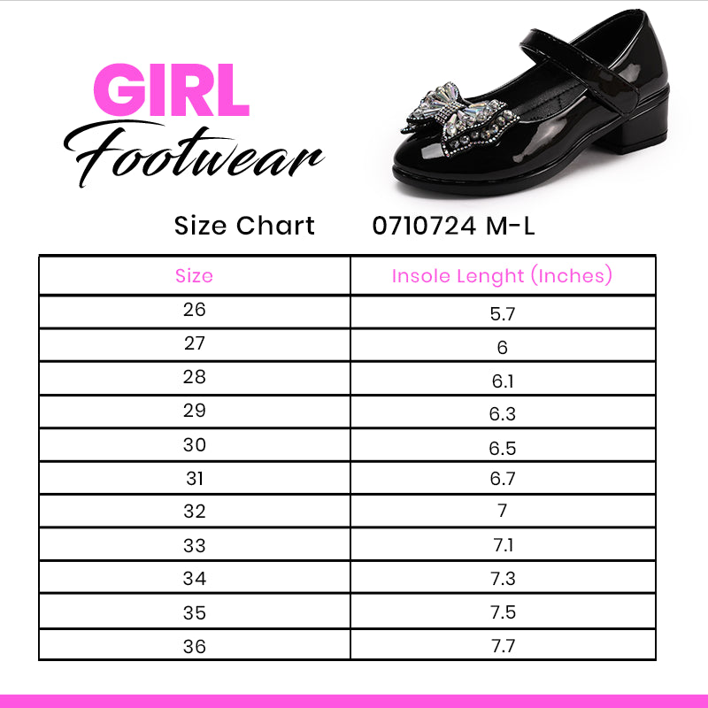 Girl Fancy Pumps Black 0710724