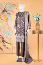 Floral Mirage Twilight  - 3 Piece Cotton Stitched Suit 15D0114