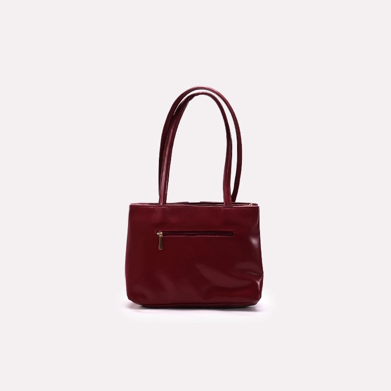 Casual  Shoulder Bags Maroon 0331554