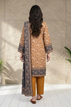 Caffelle Sun – 3 Piece Stitched Viscose Linen Suit 1512306
