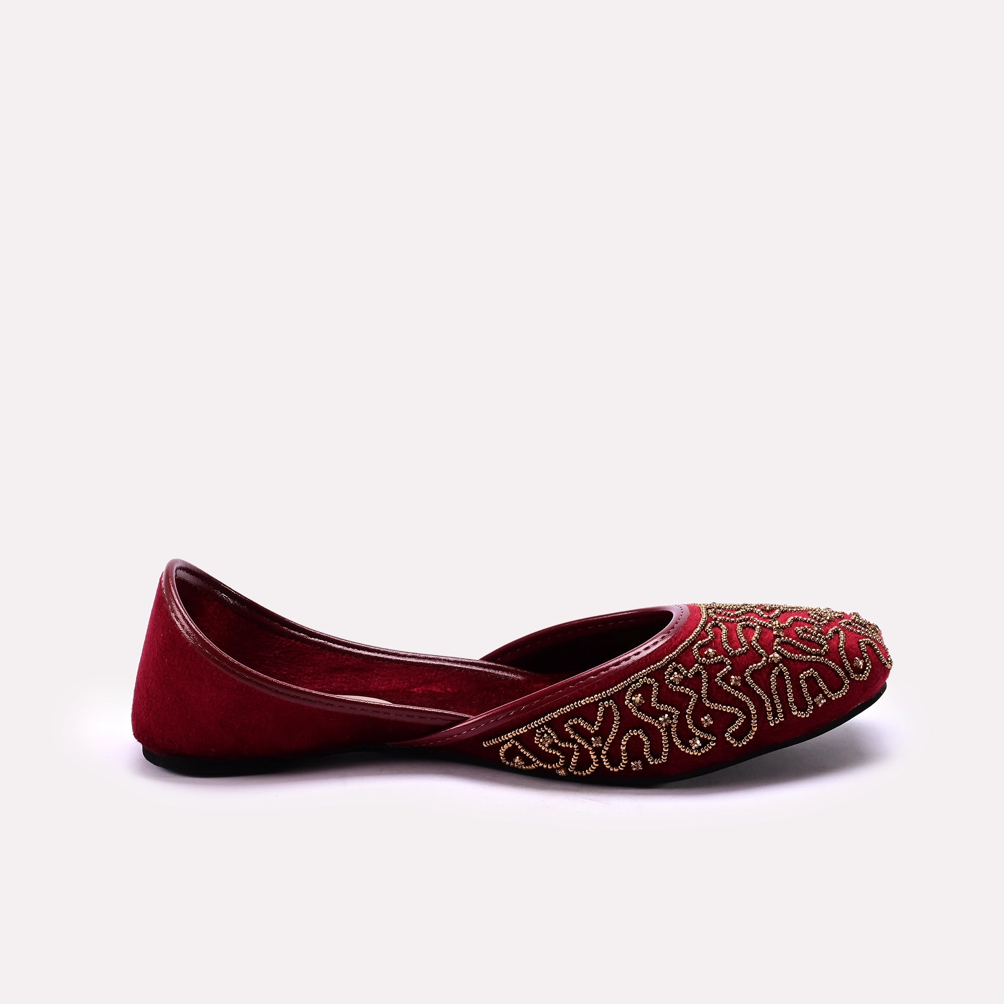Fancy Khussa Maroon 0460023