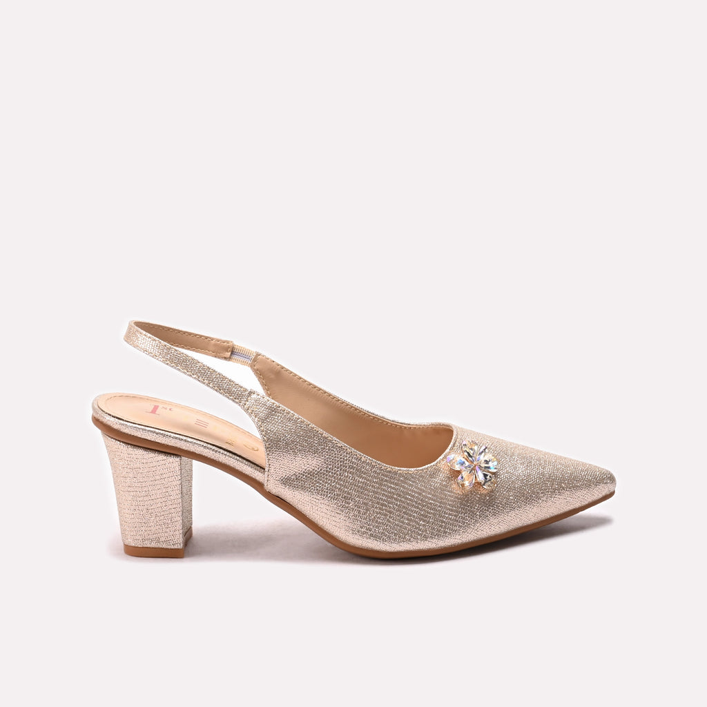 Fancy Court Shoes Golden 0450223