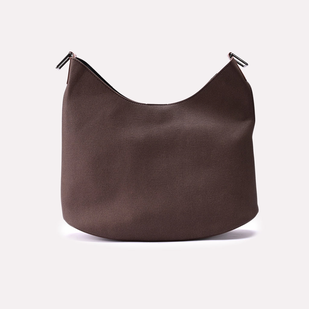 Casual Shoulder Bag Dark Brown 0331767