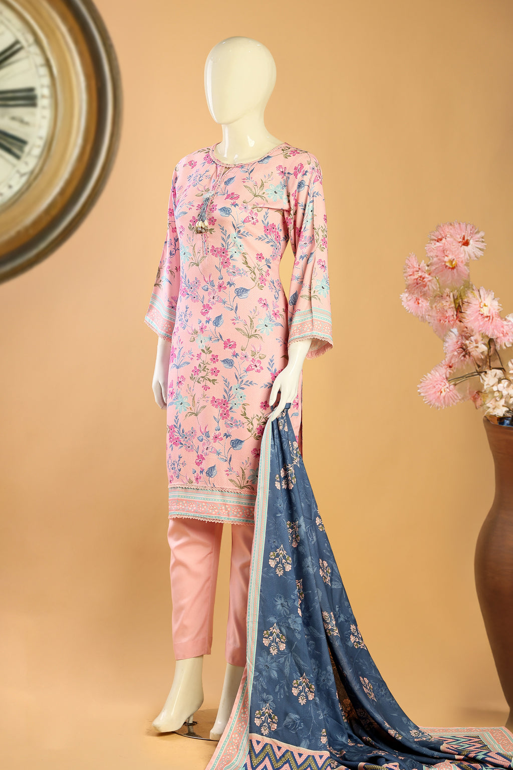 Marvella - 3 Piece Stitched Lawn Suit 15R1117