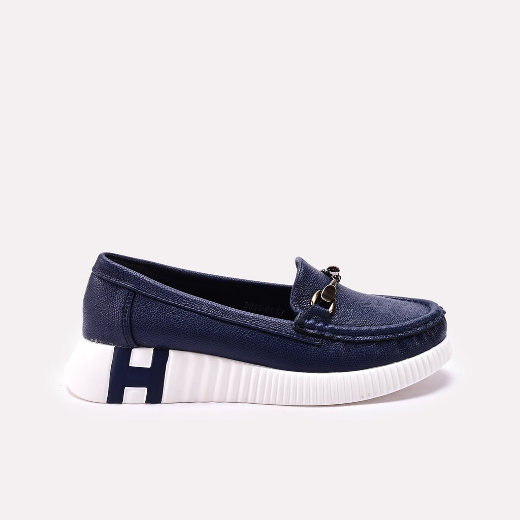 Moccasin Shoes Navy Blue 0440942