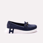 Moccasin Shoes Navy Blue 0440942