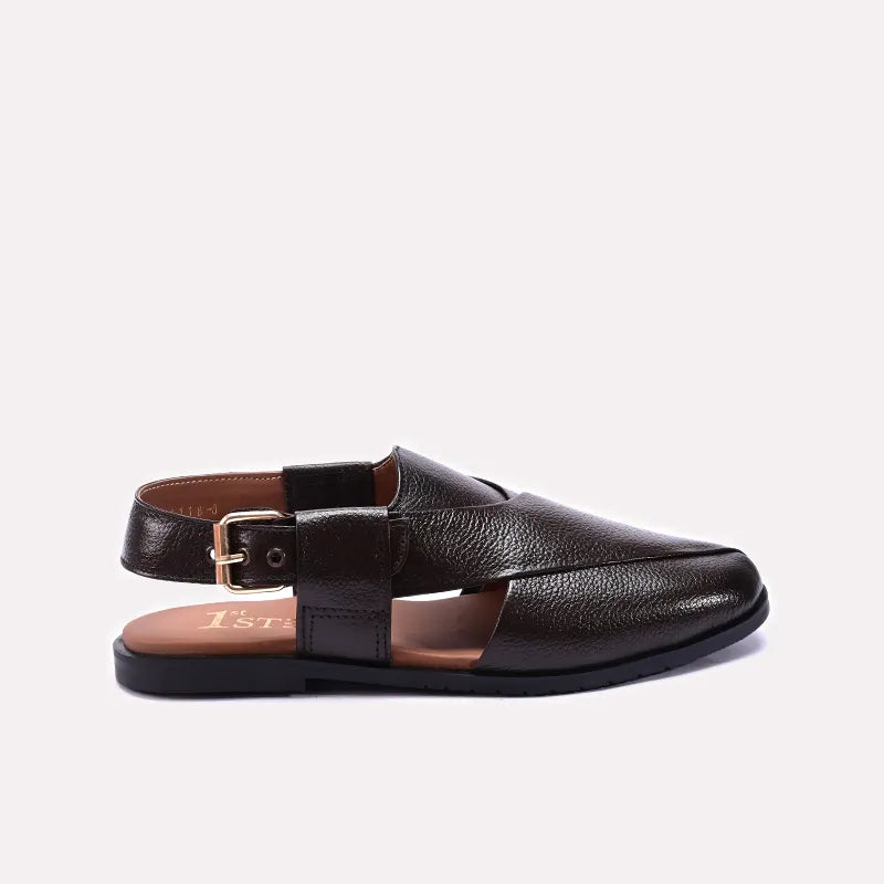 Brown Classic Peshawari Chappals 0141122