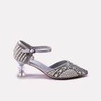 Bridal Court Shoes Silver 0450185